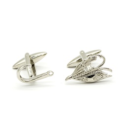 Boutons de manchettes "Hameçons de pêche"