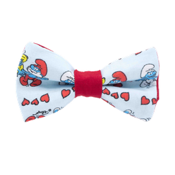 Noeud papillon "Grand Schtroumpf" Schtroumpfs sur fond bleu ciel