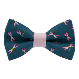 Noeud papillon "Libella" bleu canard