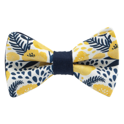 Noeud papillon "Coquelicot" jaune