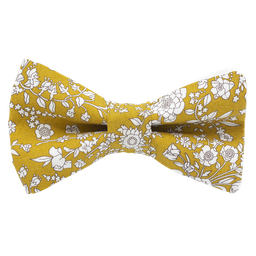 Noeud papillon Liberty "Summer Blooms" or