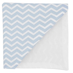 Pochette "Little Waves" rayures bleu ciel