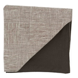 Pochette Tartan "Gainsbourg" prince de galles marron