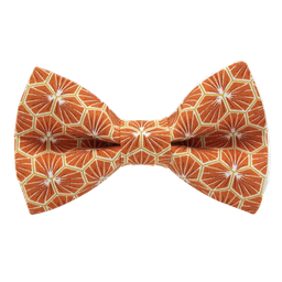 Noeud papillon japonais "Polygone" orange