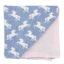 Pochette jean "Unicorn Ride" licornes blanches