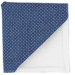 Pochette jean "Dot Com" petits points blancs