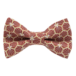 Noeud papillon japonais "Polygone" bordeaux