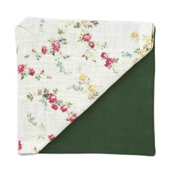 Pochette Liberty lin "Elizabeth Conway" blanc cassé