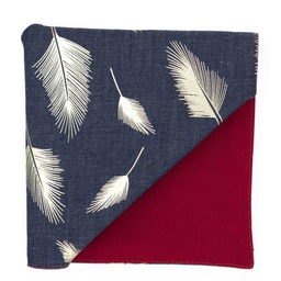 Pochette jean "Vif d'or" plumes dorées