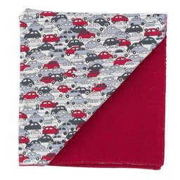 Pochette Liberty "Cars" grise et rouge