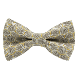 Noeud papillon japonais "Polygone" beige