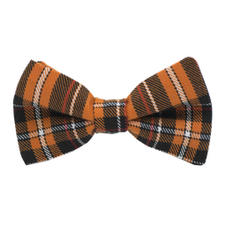 Noeud papillon Tartan orange "Trainspotting"