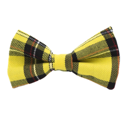 Noeud papillon Tartan jaune "Mister Bean"