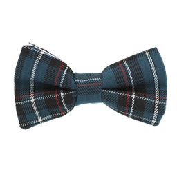 Noeud papillon Tartan bleu canard "Doctor Who"