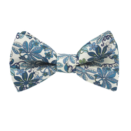 Noeud papillon Liberty "Tumbling Vine" turquoise
