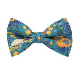 Noeud papillon Liberty "Dante's Paradise" turquoise