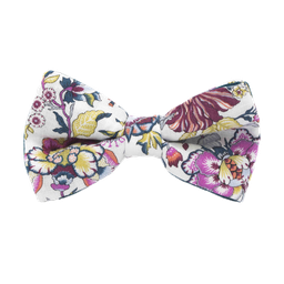 Noeud papillon Liberty lin "Christelle" rose