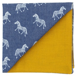 Pochette jean "Zebra" aux zèbres blancs