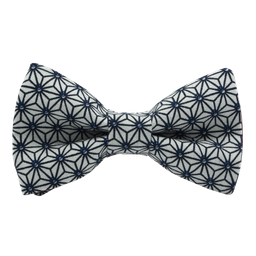 Noeud papillon japonais "Asanoha" gris