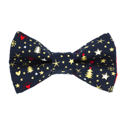 Noeud papillon "Christmas Love" bleu marine