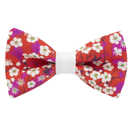 Noeud papillon Liberty "Mitsi" rouge