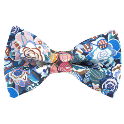 Noeud papillon Liberty "Gatsby Garden Small" bleu