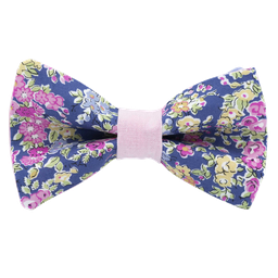 Noeud papillon Liberty "Tatum" bleu guède