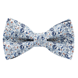 Noeud papillon Liberty "Eloïse" bleu
