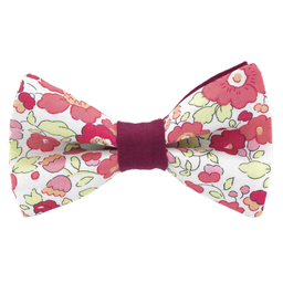 Noeud papillon Liberty "Betsy" fraise tagada