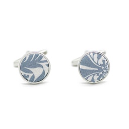 Boutons de manchettes Liberty "Mortimer Silhouette" gris