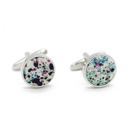 Boutons de manchettes Liberty "Melly" turquoise