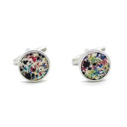 Boutons de manchettes Liberty "Melly" rouge