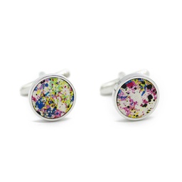 Boutons de manchettes Liberty "Melly" multicolores