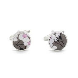Boutons de manchettes Liberty "Mitsi" brun