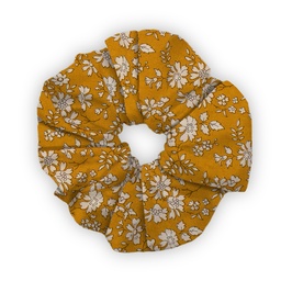 Chouchou Liberty "Capel" jaune moutarde