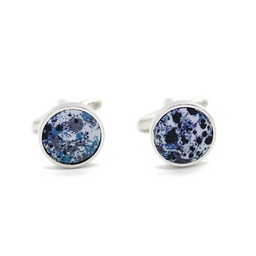 Boutons de manchettes Liberty "Melly" bleu