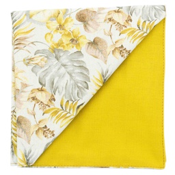 Pochette "Exotic" motifs exotiques jaunes