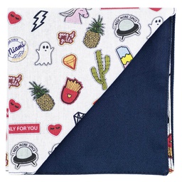 Pochette "Stickers" stickers sur fond blanc