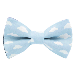 Noeud papillon "Cloudy" nuages blancs sur fond bleu ciel