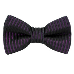 Noeud papillon "Houdini" lignes noires et mauve/rose