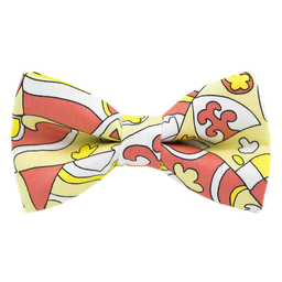 Noeud papillon "Le Baroque" motifs jaunes et oranges