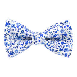 Noeud papillon Liberty "Kimberley and Sarah" bleu