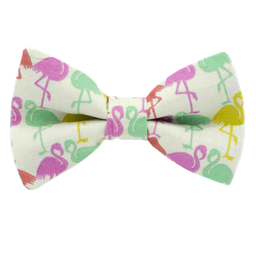 Noeud papillon "Flamingo-Pastel" flamants roses pastel