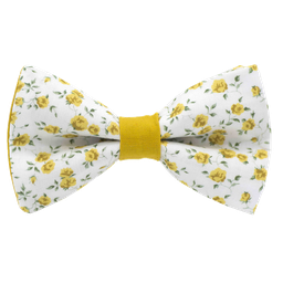 Noeud papillon Liberty "Nina" jaune