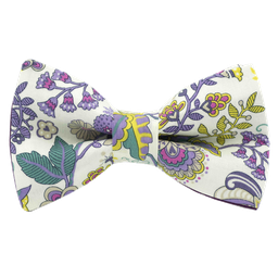 Noeud papillon Liberty "Mabelle" mauve