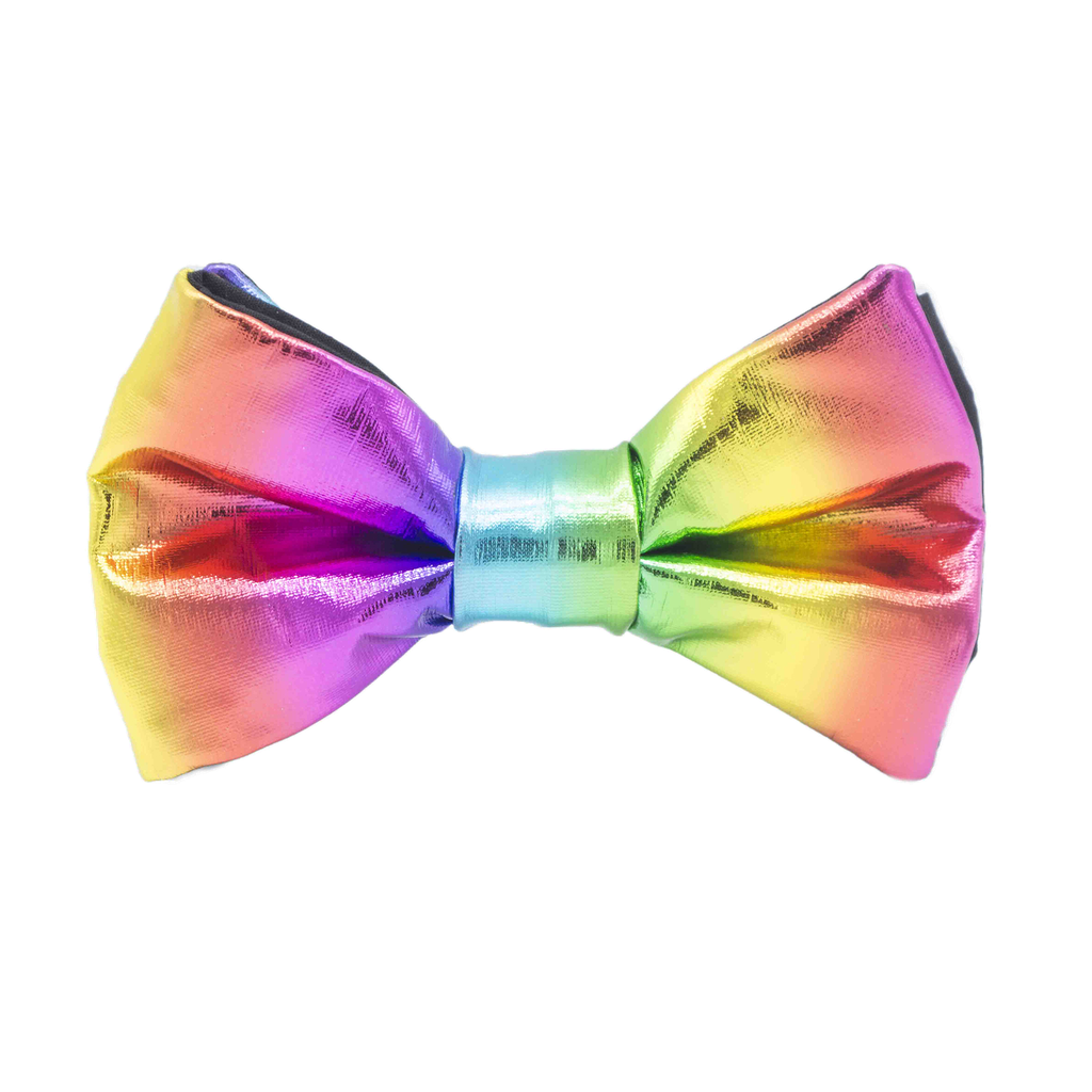 Noeud papillon "Rainbow Flash" - Reflets multicolores