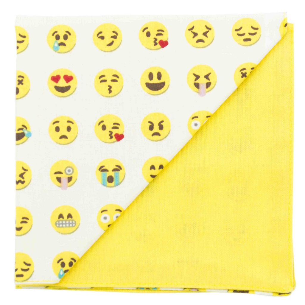 Pochette "Smiley" - Emoticones sur fond blanc