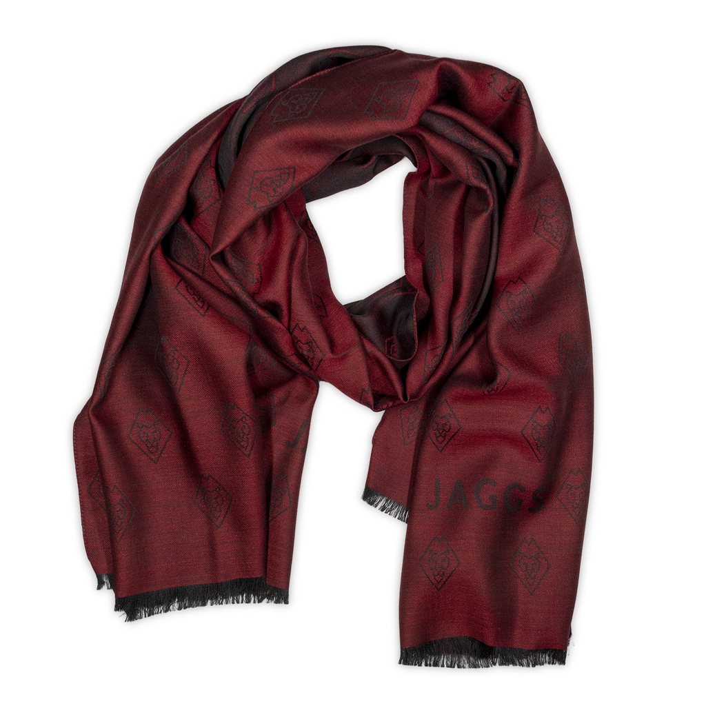 Foulard en laine & soie "Kilimandjaro" bordeaux