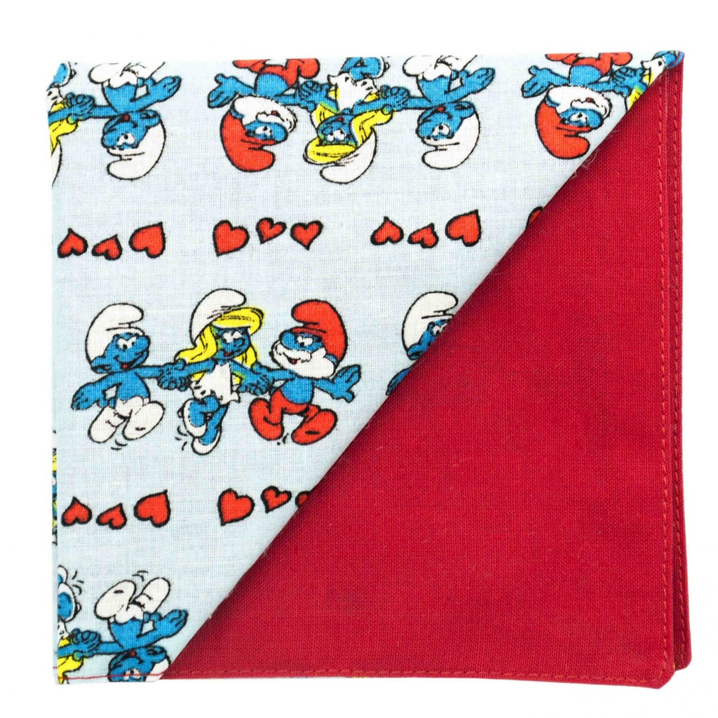 Pochette "Le Grand Schtroumpf" Schtroumpfs sur fond bleu ciel