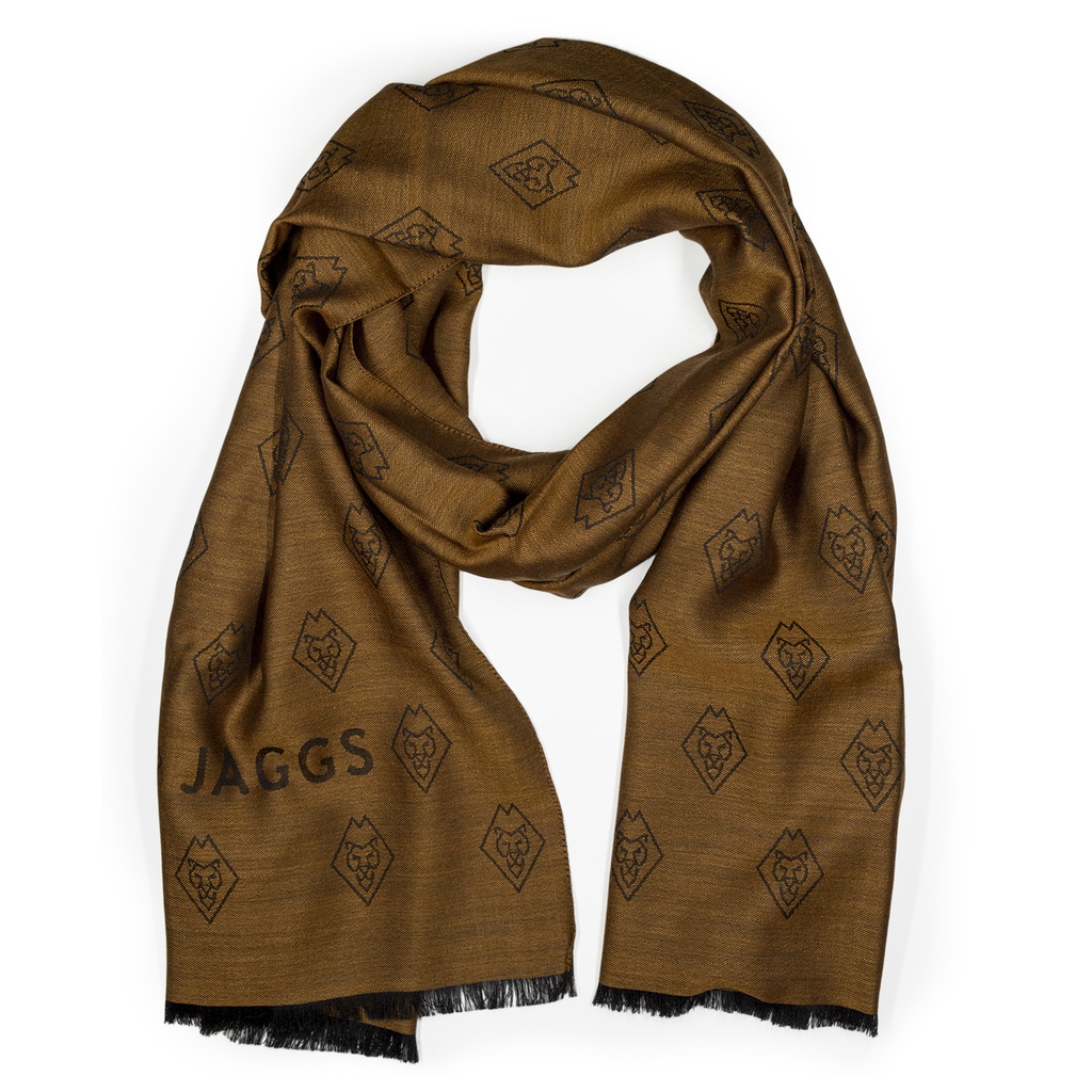 Foulard en laine & soie "Kilimandjaro" cognac